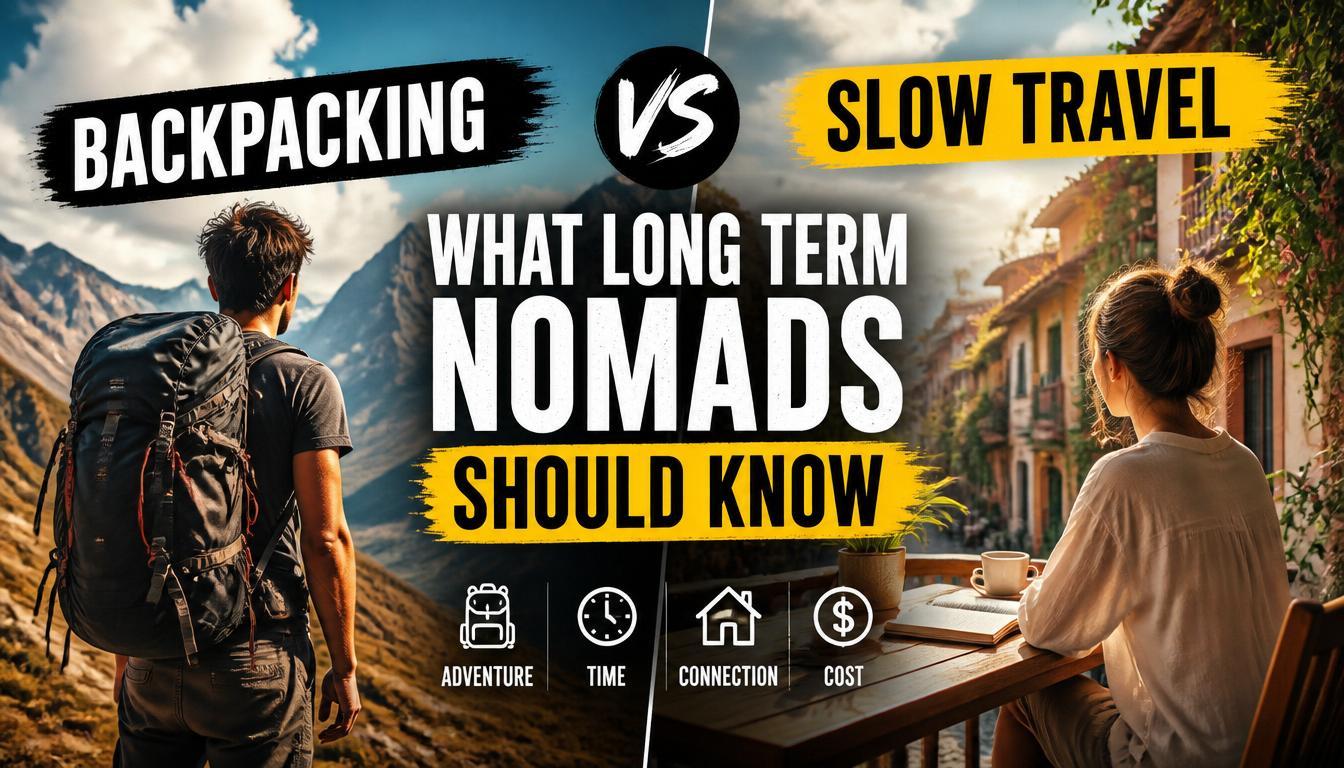 Backpacking vs Slow Travel: What Long Term Nomads Should Know