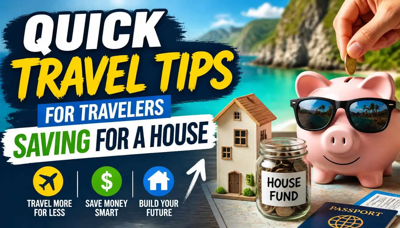 Quick Travel Tips for Travelers Saving for a House